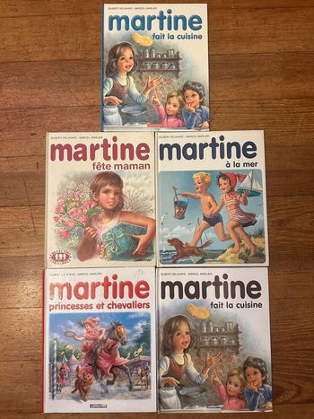 Lot de 5 livres bd albums anciens vintage Martine Casterman Farandole collection