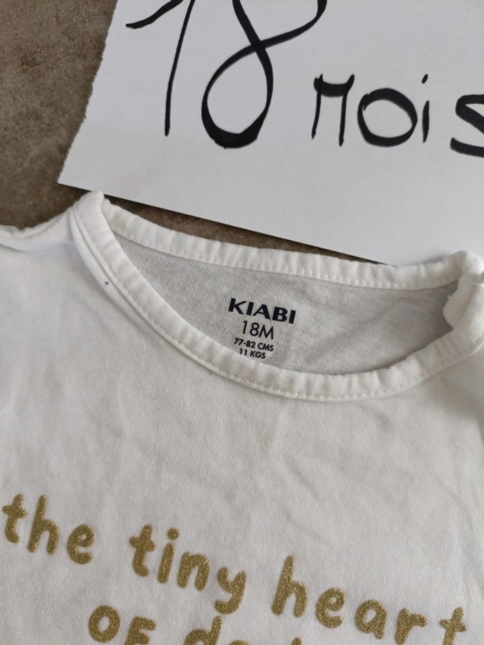Tee shirt fille 18 mois Kiabi - photo numéro 2