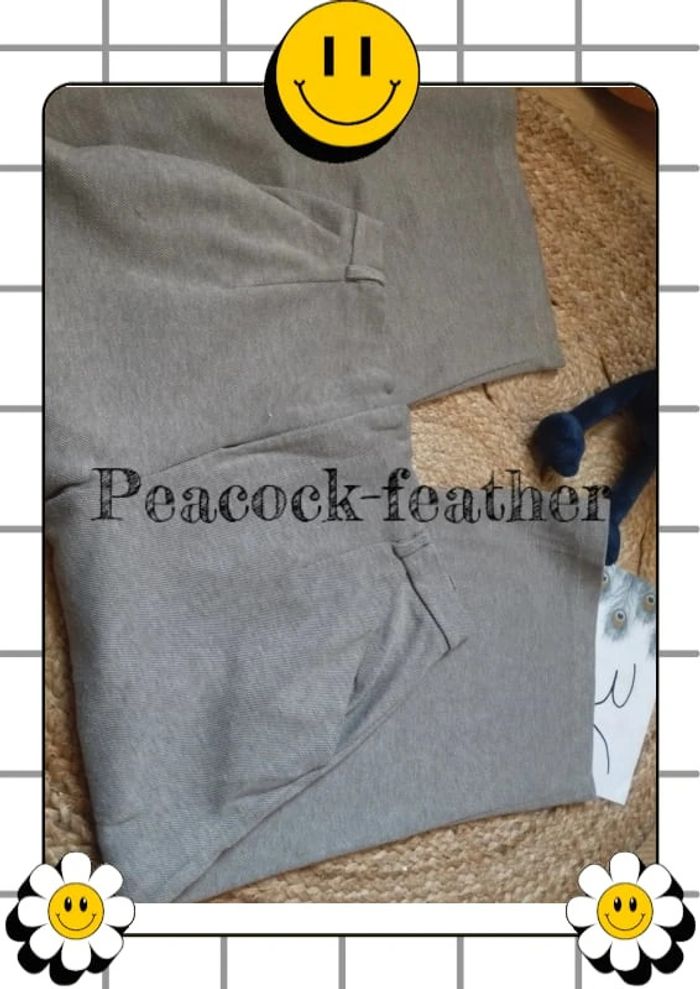 Pantalon large stradivarius beige 36 - photo numéro 8