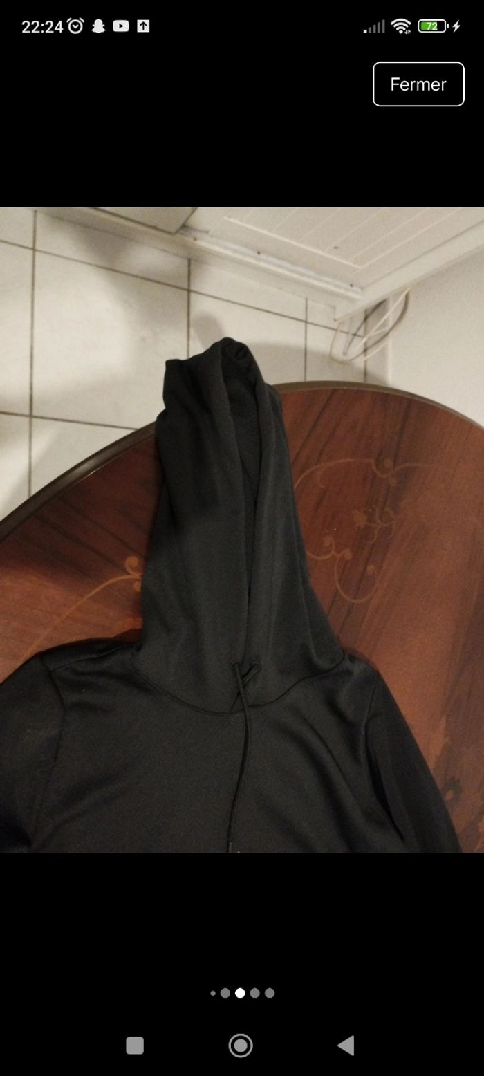 sweat à capuche noir Puma - photo numéro 2