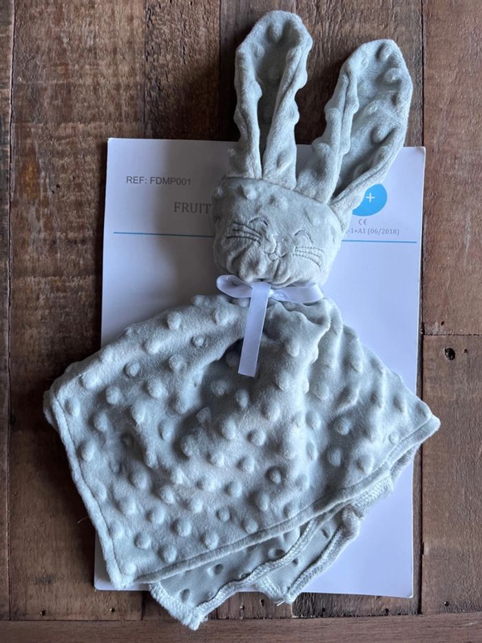 Doudou lapin Fruit de ma passion