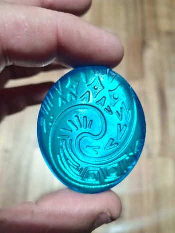 Vaiana Moana Pierre bleu cœur de te fiti