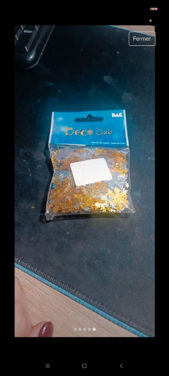 Sequin déco de table - photo numéro 4