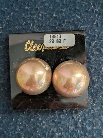 Boucles d'oreilles vintage en métal