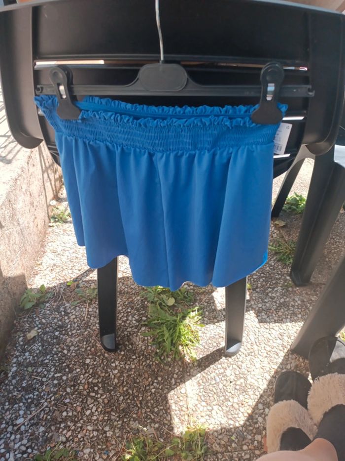 Petit Short bleu été femme - photo numéro 3