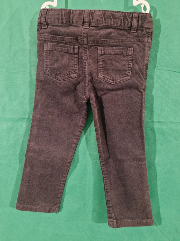 Pantalon velours côtelé 24 mois gris Tissaia - photo numéro 3
