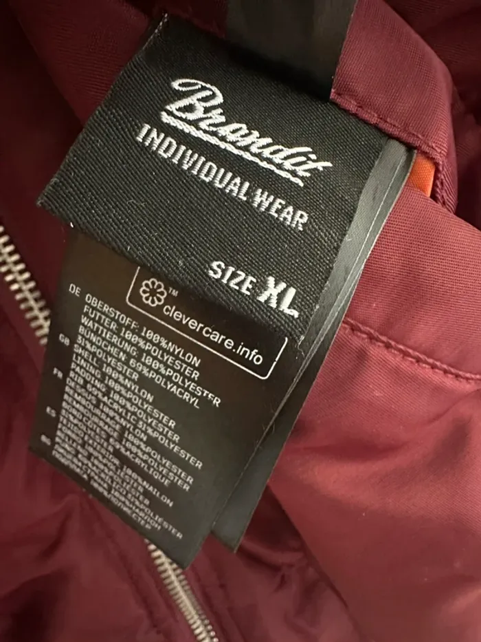 Veste bomber Brandit XL homme – Bordeaux Idéal hiver - photo numéro 5
