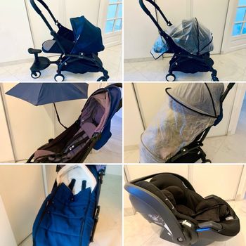 Complet Poussette Babyzen Yoyo 0+/6+ Édition Air France + Accessoires