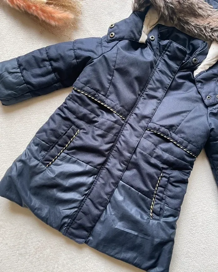 Manteau bleu marine à capuche 4 ans - Catimini - photo numéro 8