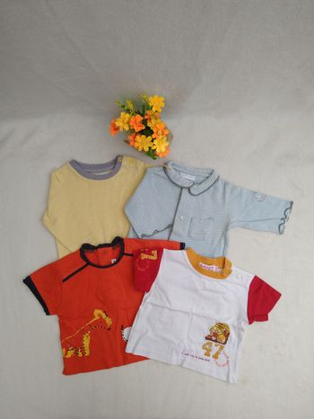 Lot 4 vêtements garçon 3 mois