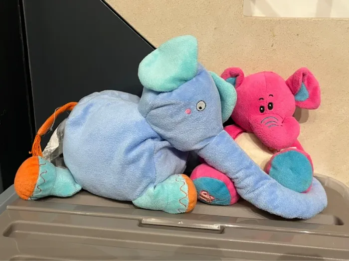 Lot de 2 peluches Éléphant 🌸