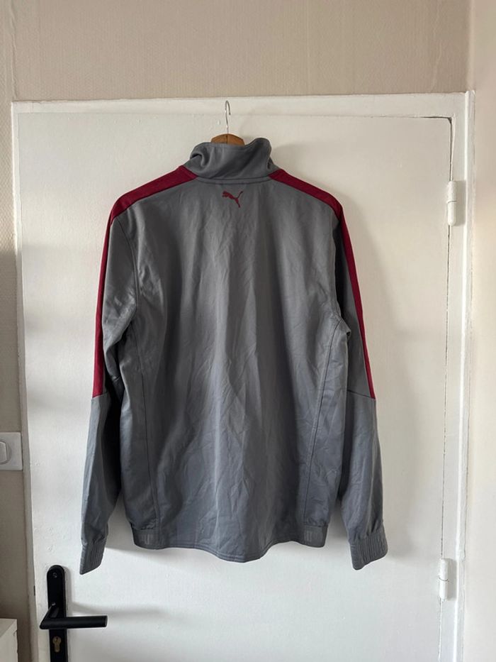 Veste Puma grise et rouge à zip – Taille M – Très bon état - photo numéro 10