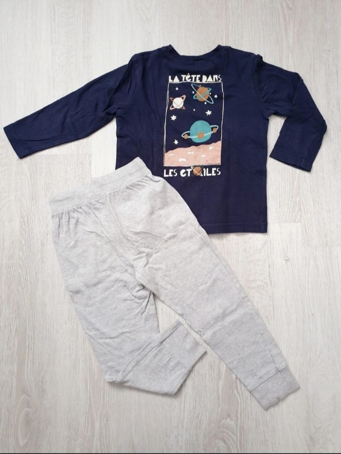 Pyjama marine/gris - Tape à l'œil