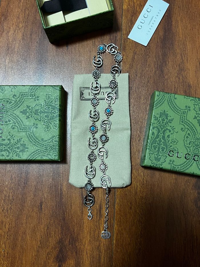 Collier miniature Gucci en argent sterling 🌸 - photo numéro 4