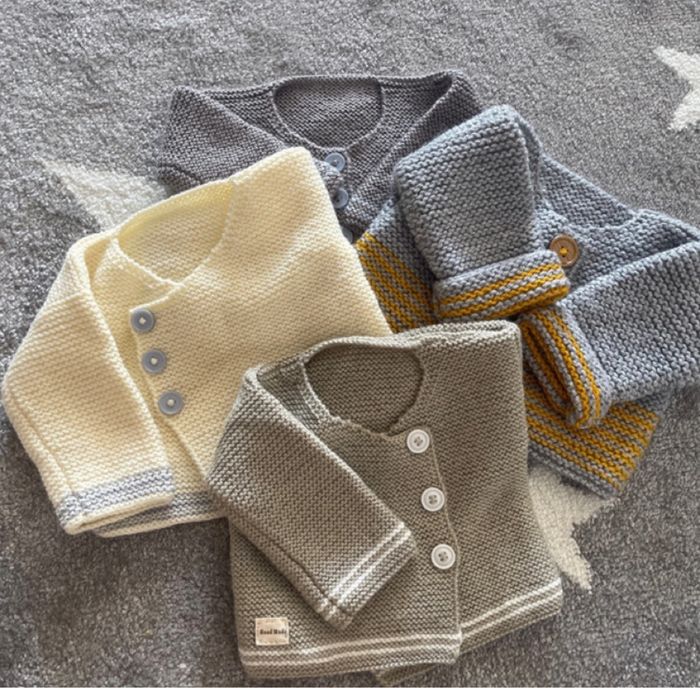🧸 lot 4 Gilet en tricot naissance