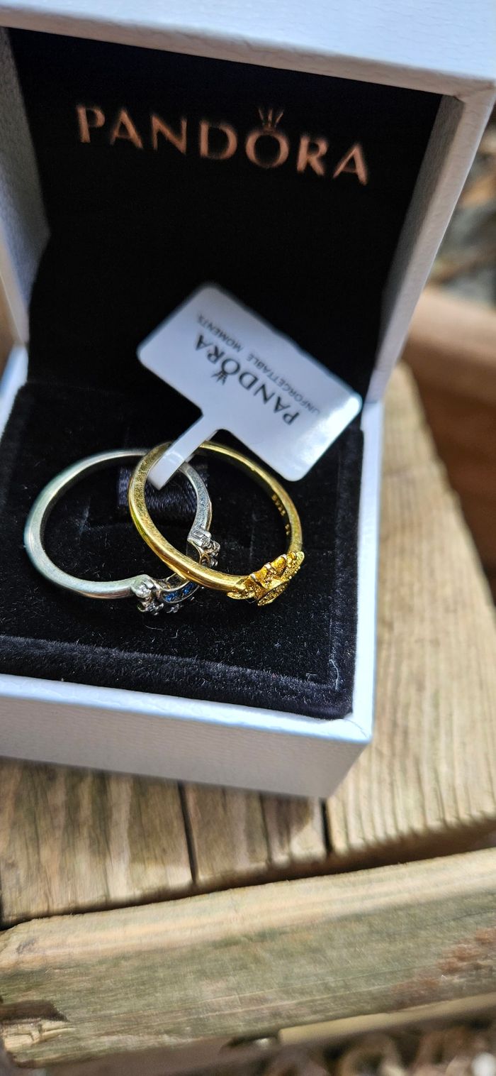 Magnifique bague Pandora lune et soleil neuf - photo numéro 2