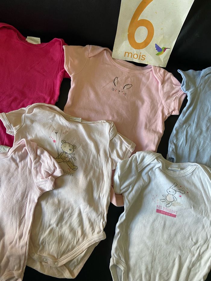 Lot de 6 bodies manches courte - photo numéro 2