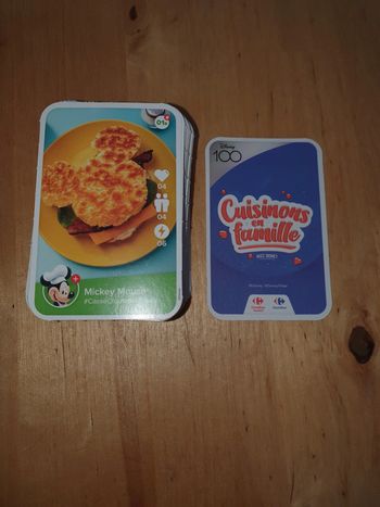 cartes cuisinons en famille complet disney