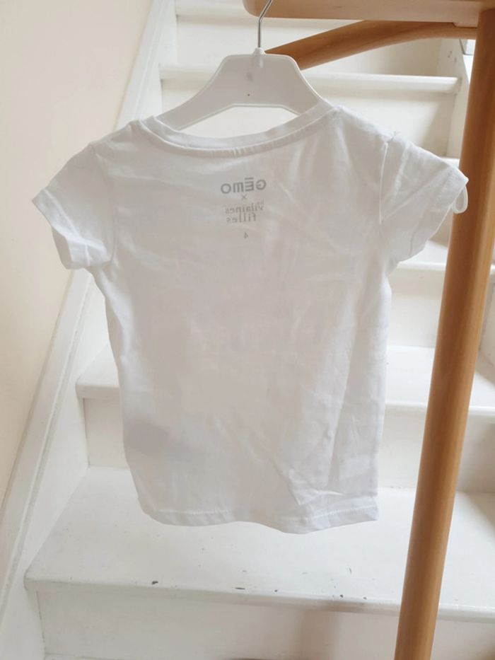 T shirt à message neuf fille taille 4 ans - photo numéro 3