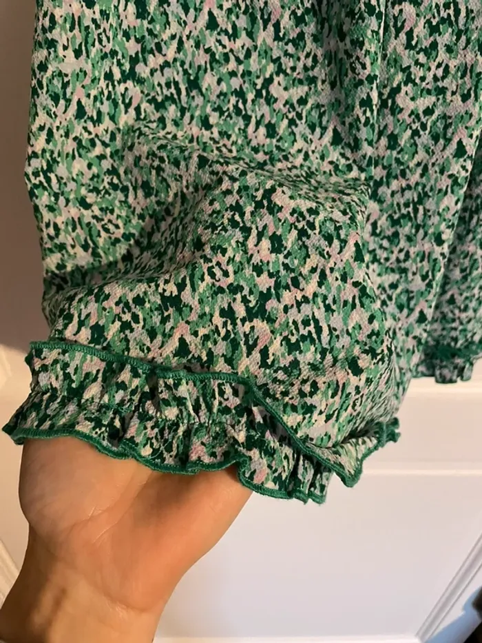 Robe 👗 d’été vert fleuries - photo numéro 5
