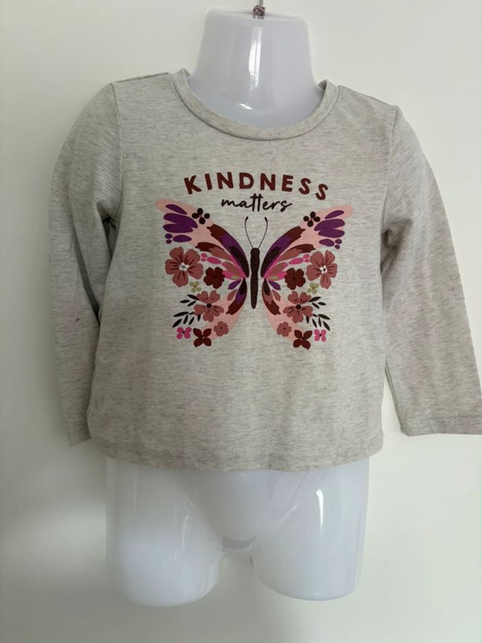 T-shirt papillon Primark – Taille 2/3 ans