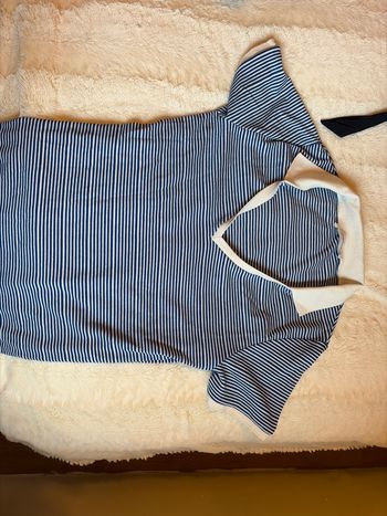 Teeshirt bleu et blanc à rayures