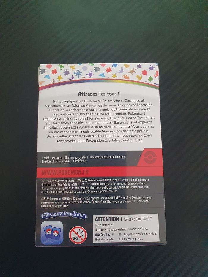 Bundle pokemon 151 6 boosters fr - photo numéro 2
