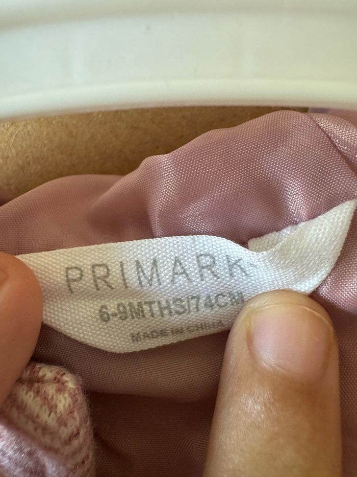 Manteau rose fille avec capuche - photo numéro 2