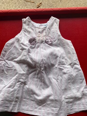 Robe rose et blanche