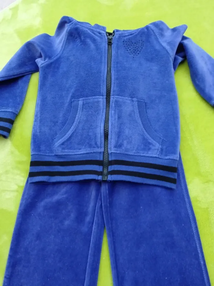 Ensemble violet en velours 3/4ans - photo numéro 5