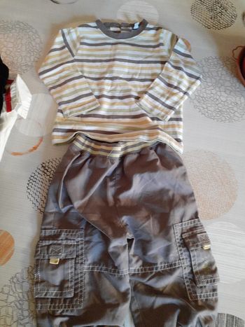 Ensemble tee-shirt ml + pantalon