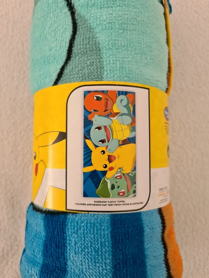 Serviette Pokemon neuve - photo numéro 2