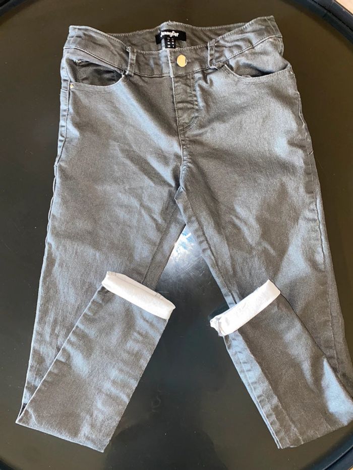 Pantalon gris pailletée - photo numéro 3