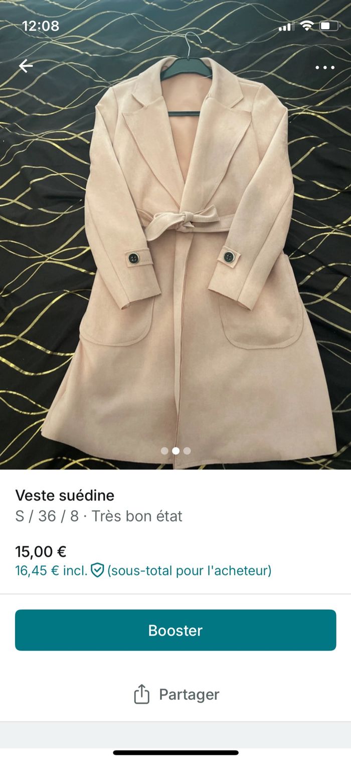 Veste suédine