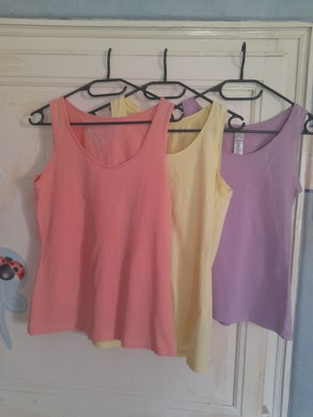 Lot de 3 débardeurs, marque Jolinesse/Esmara, taille M