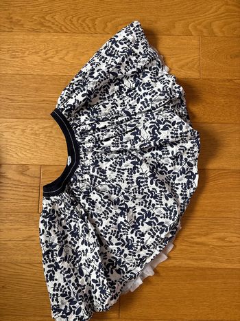 Jupe patineuse bleu/blanc