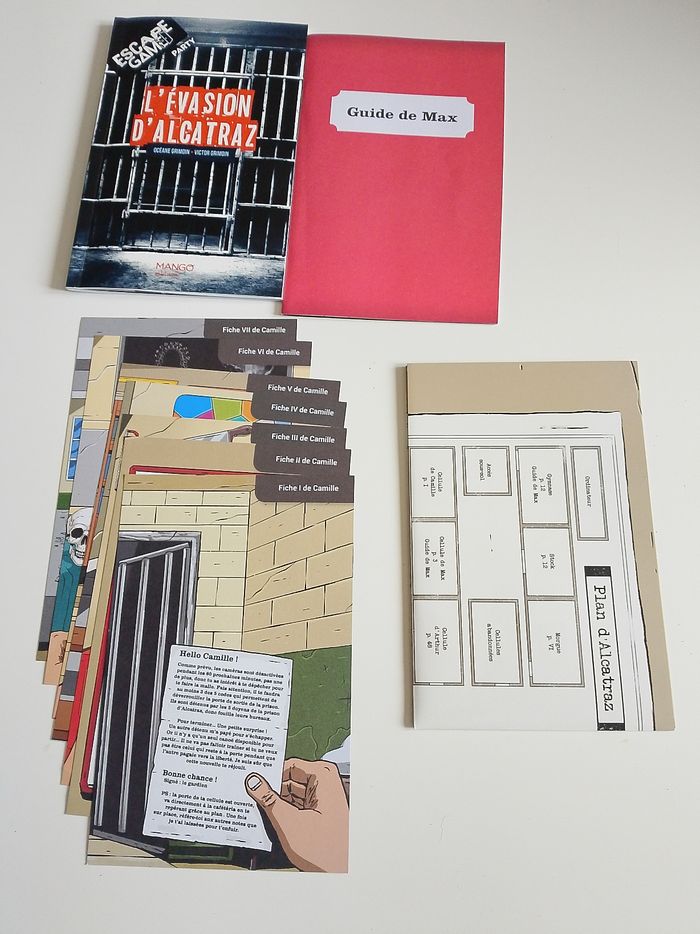 L'évasion d'Alcatraz escape game party mango éditions complet - photo numéro 3