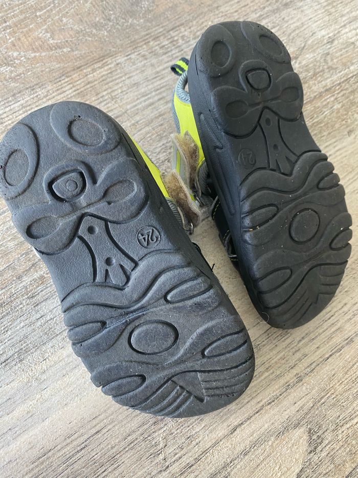 Sandales chaussures nu pieds bébé garçon taille 24 - photo numéro 4
