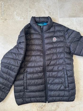 Blouson noir doudoune matelassée