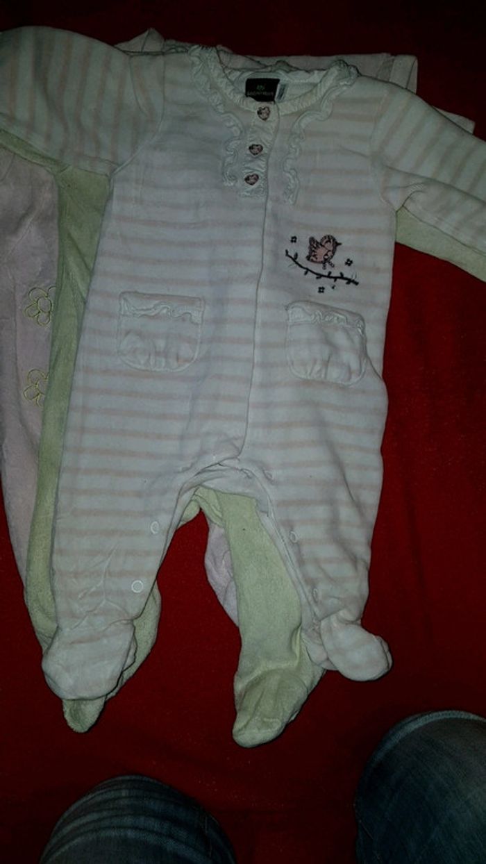 Lot 4 pyjamas fille 3 mois