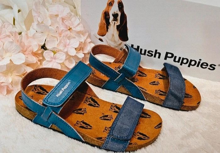 Sandales nus pieds cuir Fille Scratch Hush Puppies T32