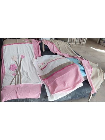 Ensemble lit bébé Nougatine fille