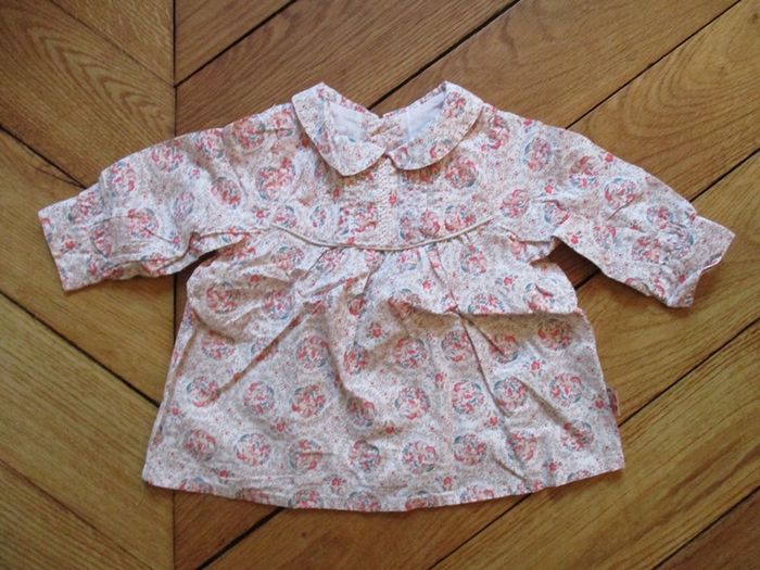 Blouse fleurie rose Sergent Major 3 mois