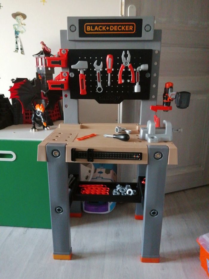 Etabli à outil smoby black et decker - photo numéro 4