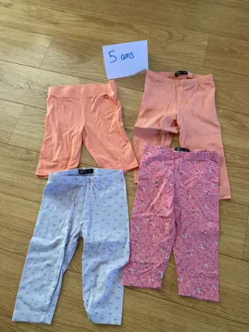 Leggings courts fille 5 ans