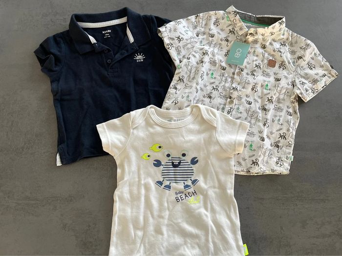 Lot de 2 polos + 1 tee-shirt 18 mois