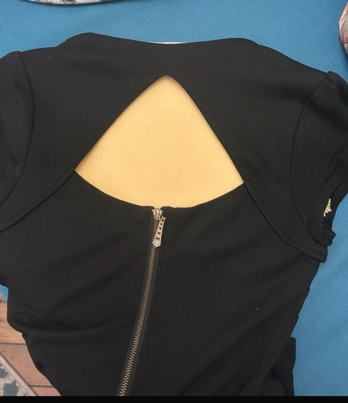 robe courte  noire  l pour un déguisement d’Halloween - photo numéro 10