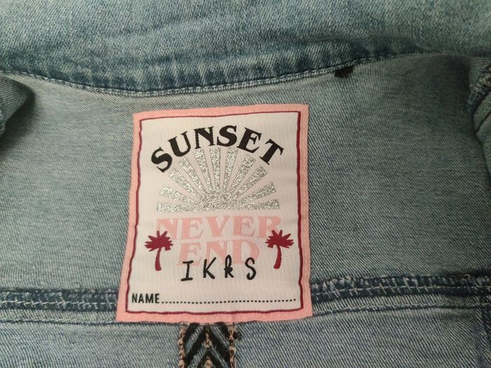 Veste en jean IKKS taille 8 ans - photo numéro 5