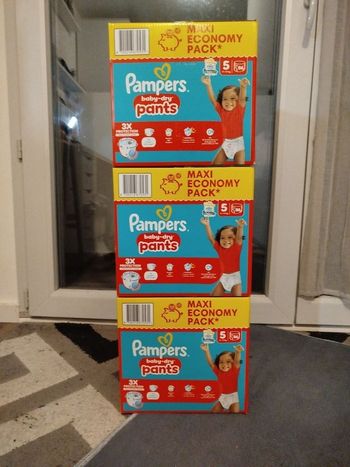 3 car.tons pampers pants