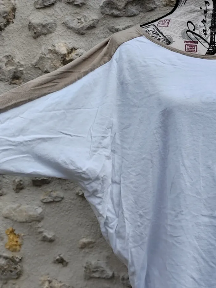 T-shirt blanc femme venca - photo numéro 3